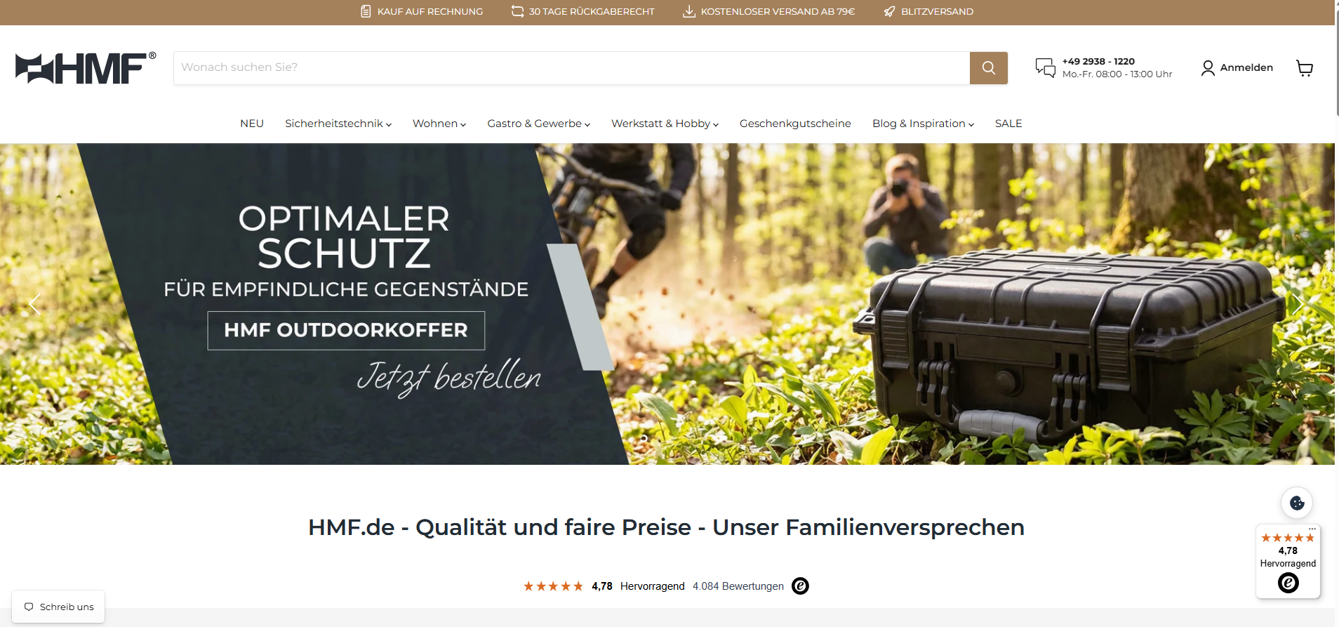Onlineshop der Holtoff Trading GmbH