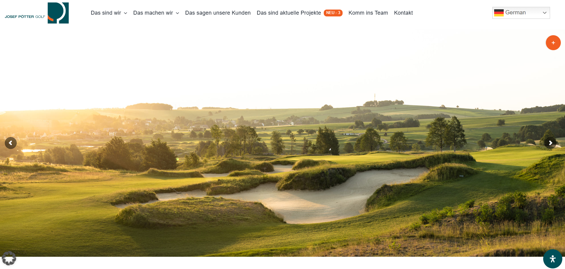 WordPress-Website von Josef Pötter Golf
