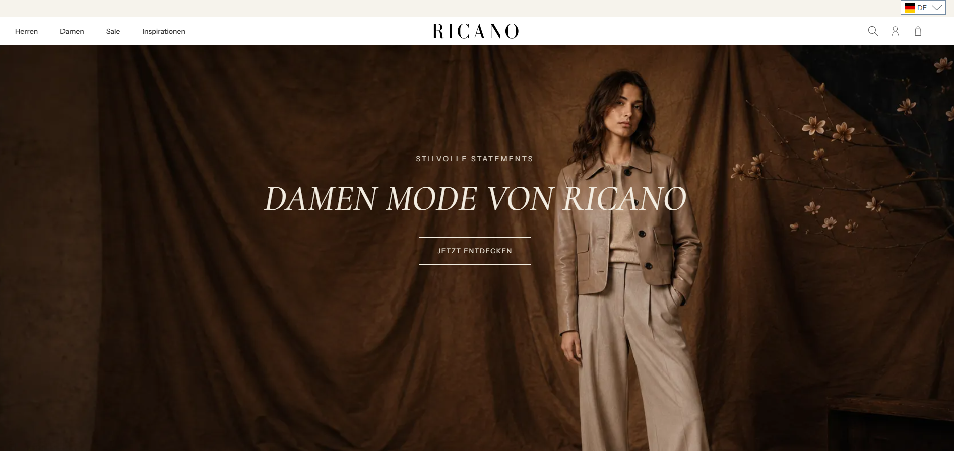 Onlineshop der Ricano GmbH